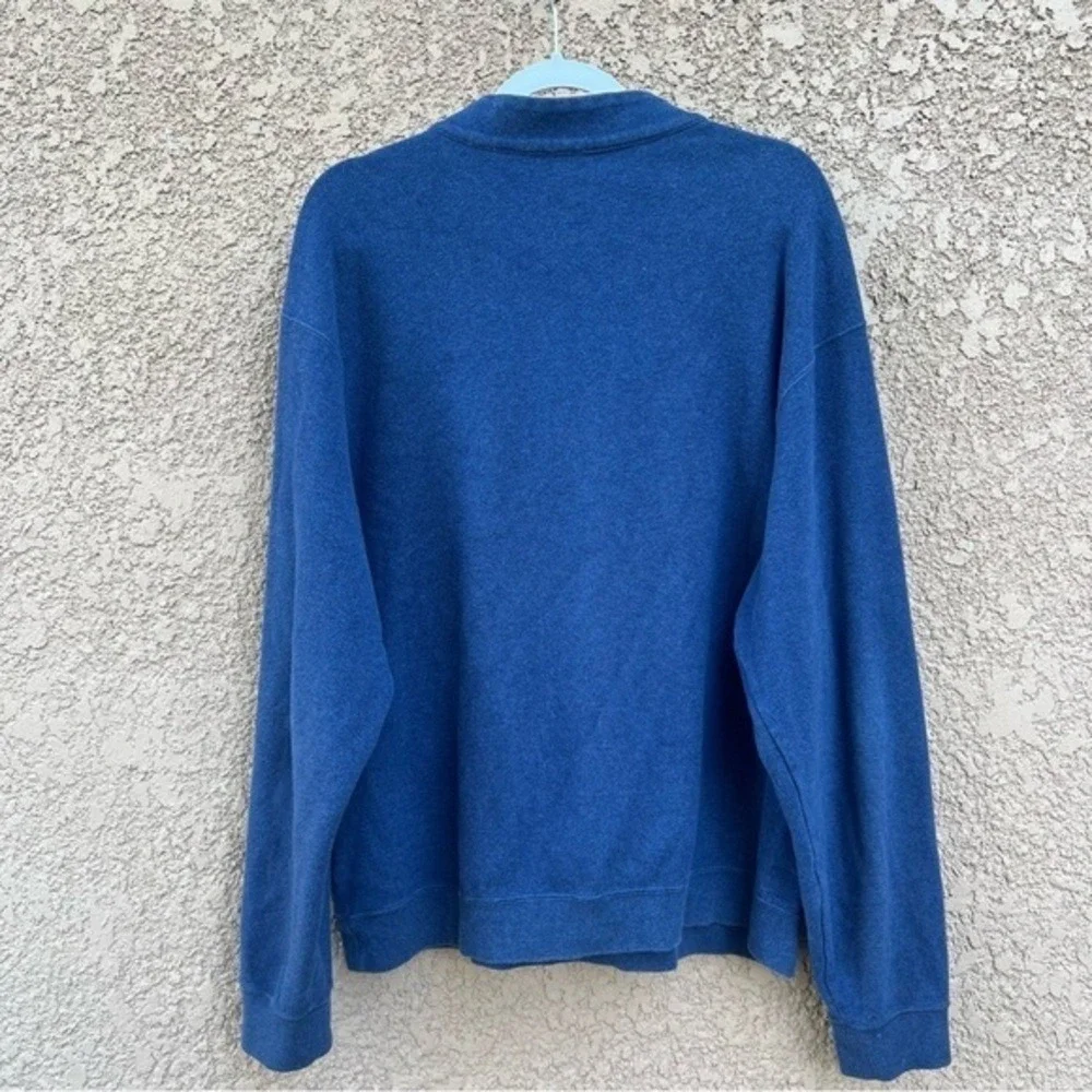 Peter Millar Fleece Quarter-Zip with Anchor Embroidery Sweatshirt Mens Size‎ 2XL